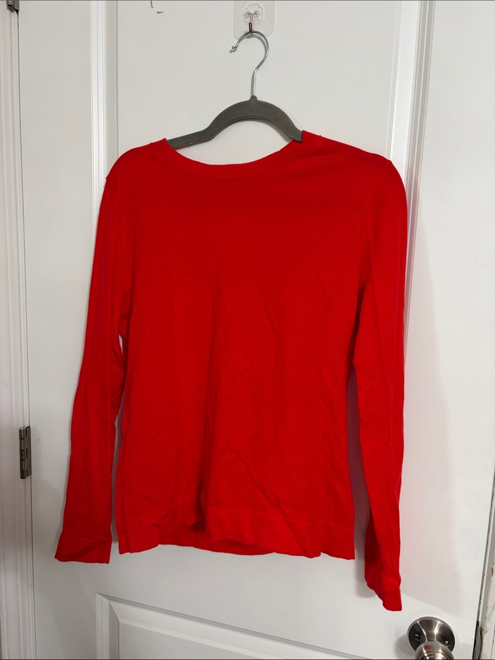 J. Crew Women's Red Crewneck Sweater